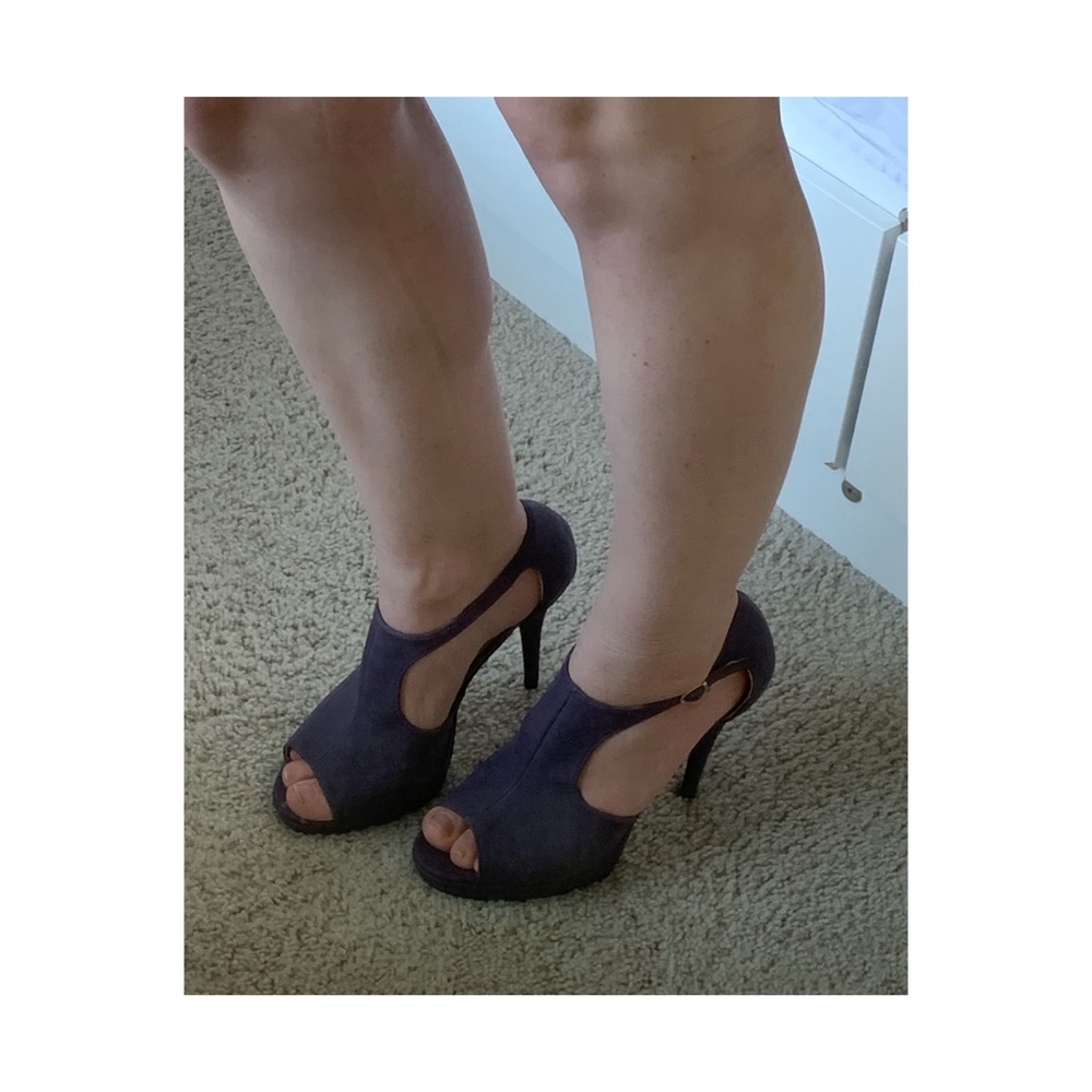 Purple Ankle Strap Heels - Picture 6 of 8